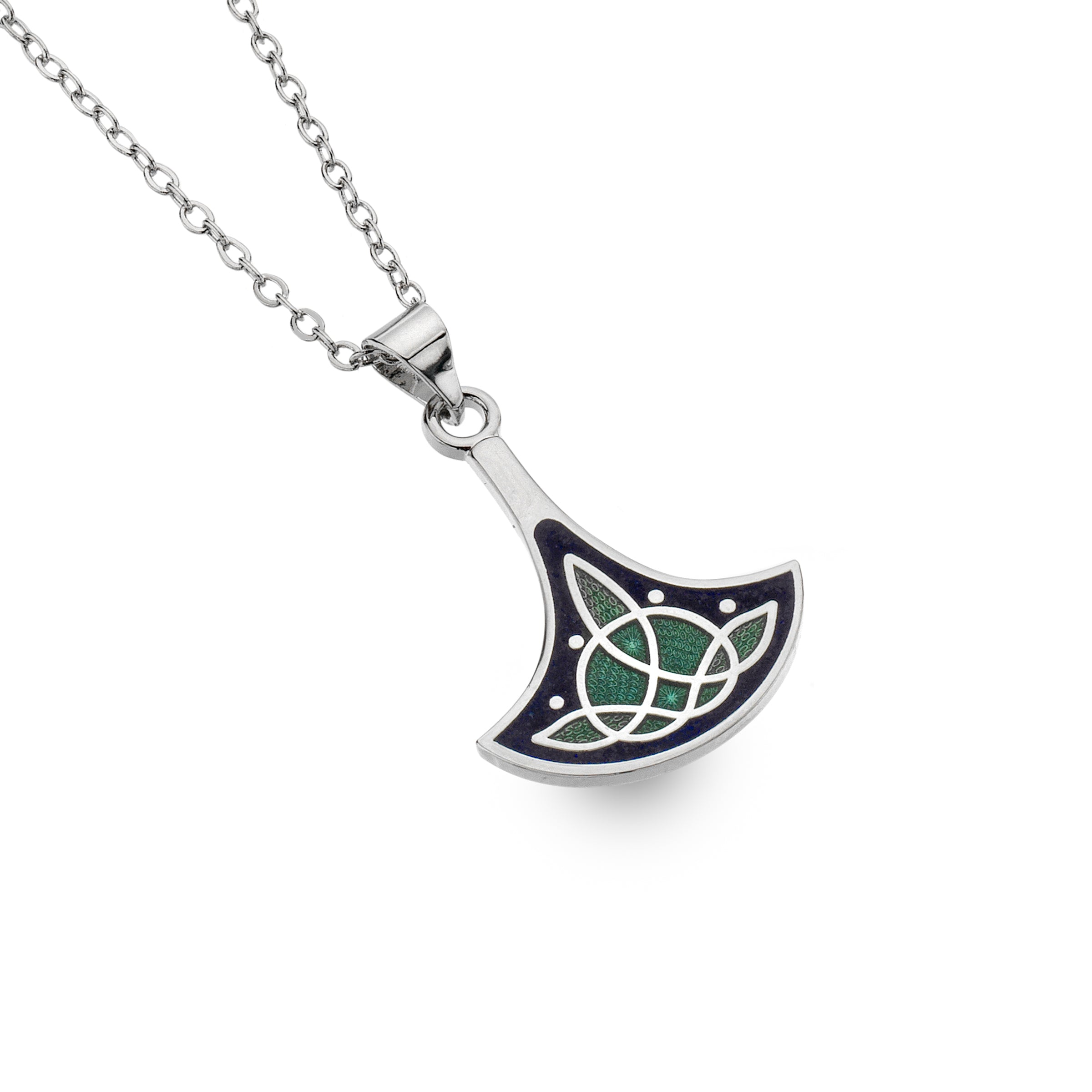Viking Axe Blue Necklace